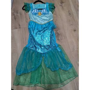 Girls Light Up Mermaid Costume LED Halloween Dress Up Costume Repair Needed